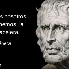 Mientras posponemos, la vida acelera. Profundas seneca frases sobre el tiempo.