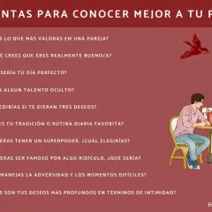 Lista de preguntas para tu novio y pareja, con una pareja conversando.