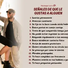 Hombre sonriente mira a mujer. Lista de señales para saber como saber si un hombre esta enamorado: atención, contacto físico, interés.