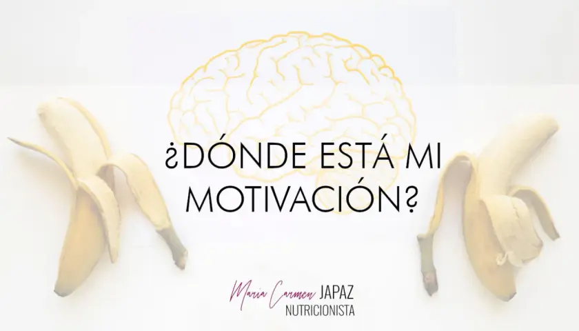 ¿Dónde está mi motivación? Un cerebro y dos plátanos pelados sugieren que la motivación se encuentra en la mente y la energía.